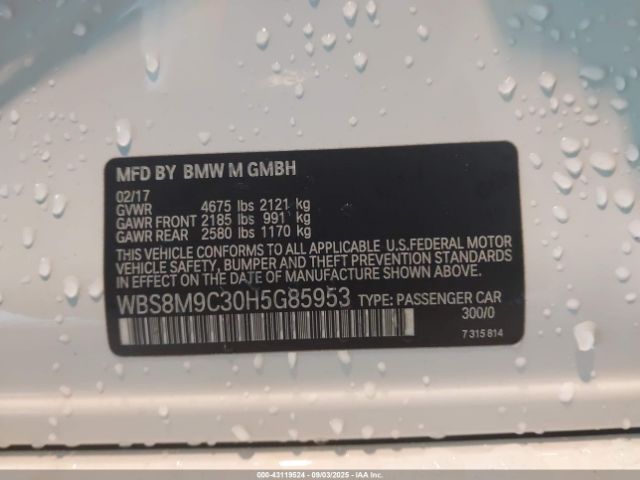 2017 BMW M3 WBS8M9C30H5G85953 Photo 8