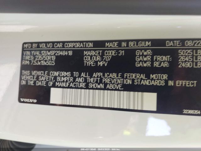 2023 VOLVO XC40 YV4L12UW6P2948418 Photo 8