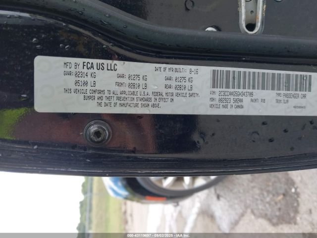 2016 CHRYSLER 300 2C3CCAAG5GH343709 Photo 8