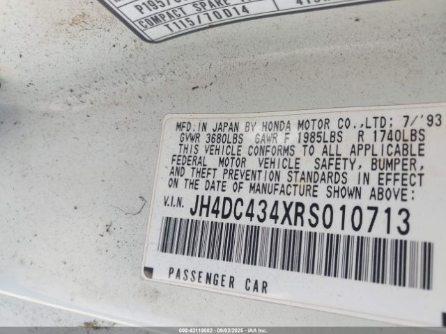 1994 ACURA INTEGRA JH4DC434XRS010713 Photo 8