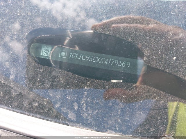 1G1JC5SGXG4179369 Chevrolet lwe - vvt, gme