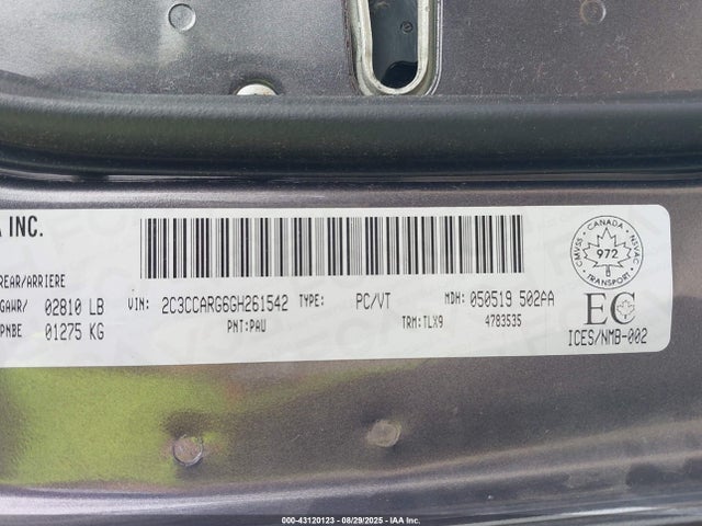 2C3CCARG6GH261542 Chrysler 300