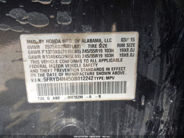 2016 ACURA MDX 5FRYD4H45GB012242 Photo 8