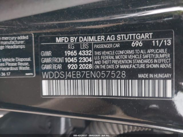 2014 MERCEDES-BENZ CLA-CLASS WDDSJ4EB7EN057528 Photo 8