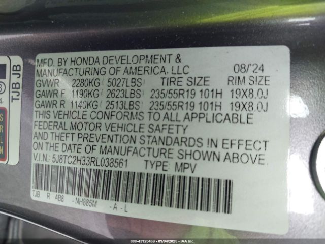 2024 ACURA RDX 5J8TC2H33RL038561 Photo 8