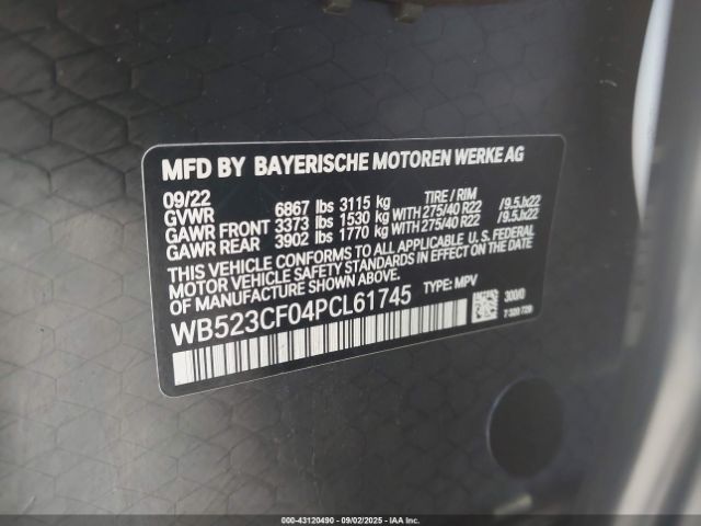2023 BMW IX WB523CF04PCL61745 Photo 8