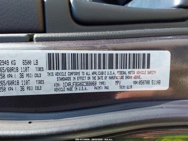 1C4RJFBG0GC368060 Jeep 2016