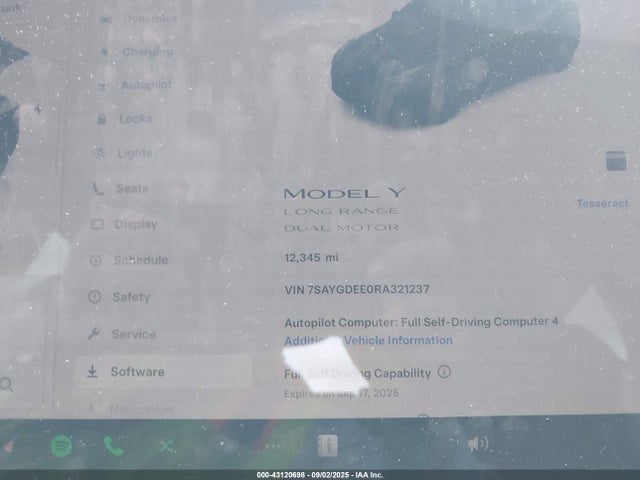 7SAYGDEE0RA321237 Tesla 2024