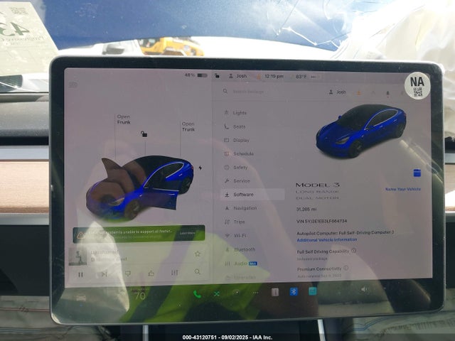 Продаж на аукціоні авто 2020 Tesla Model 3 Long Range Dual Motor All-wheel Drive, vin: 5YJ3E1EB3LF664734, номер лоту: 43120751