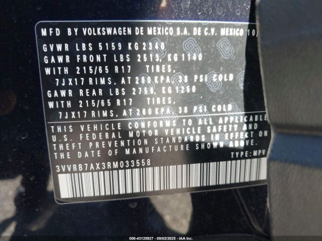 2024 VOLKSWAGEN TIGUAN 3VVRB7AX3RM033558 Photo 8