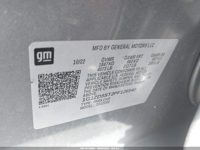 Chevrolet lfv 2023 1G1ZD5ST2PF126540 Image 9