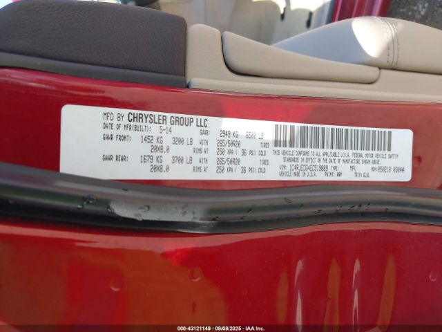 2014 JEEP GRAND CHEROKEE 1C4RJECG4EC519889 Photo 8