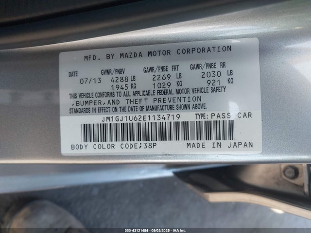 Mazda py 2014 JM1GJ1U62E1134719 Image 9