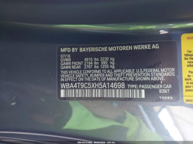 2017 BMW 440I WBA4T9C5XH5A14698 Photo 8