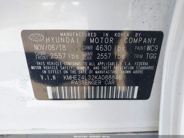 KMHE24L32KA088846 Hyundai gdi nu