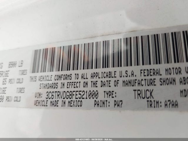 2015 RAM PROMASTER 2500 3C6TRVDG8FE521000 Photo 8