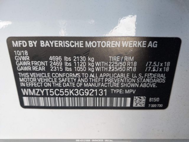 2019 MINI COUNTRYMAN WMZYT5C55K3G92131 Photo 8