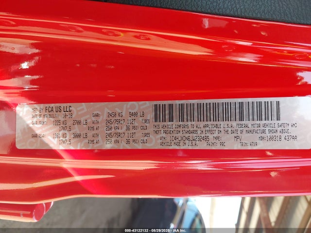 1C4HJXDN6JW232485 Jeep Wrangler