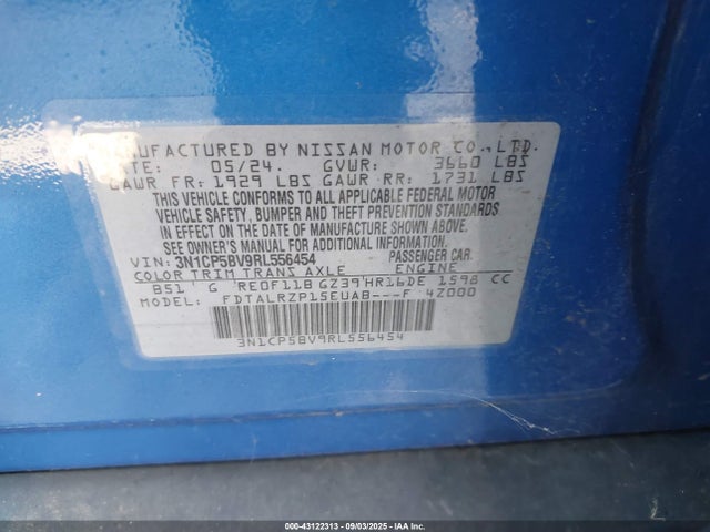 3N1CP5BV9RL556454 Nissan Kicks