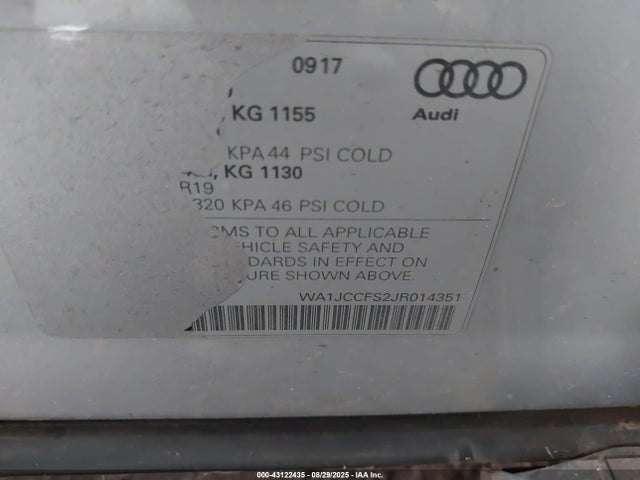 2018 AUDI Q3 WA1JCCFS2JR014351 Photo 8