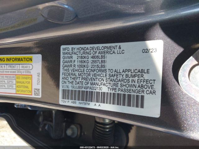 2023 ACURA TLX 19UUB5F49PA002130 Photo 8