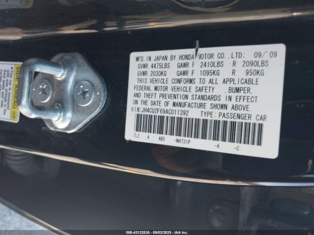 2010 ACURA TSX JH4CU2F69AC011392 Photo 8