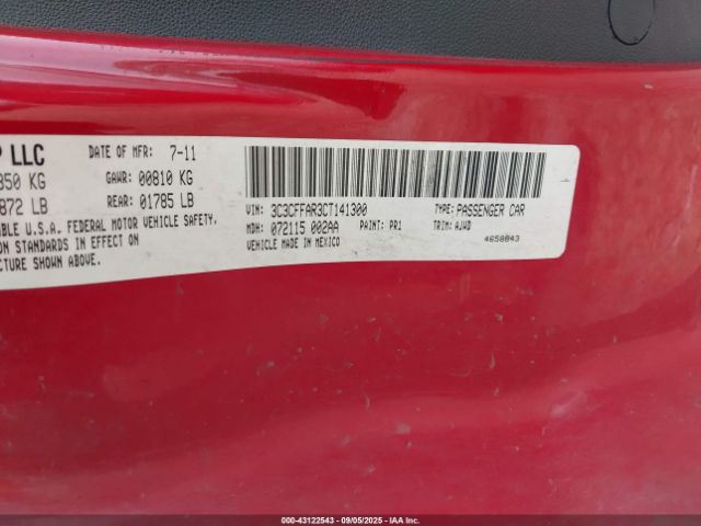2012 FIAT 500 3C3CFFAR3CT141300 Photo 8
