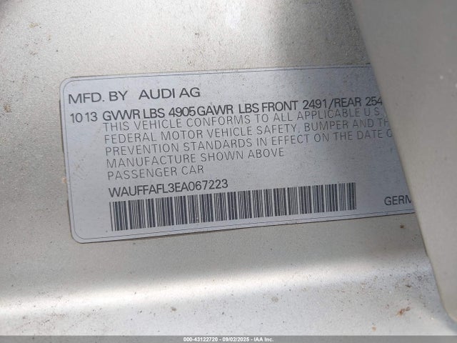 2014 AUDI A4 WAUFFAFL3EA067223 Photo 8