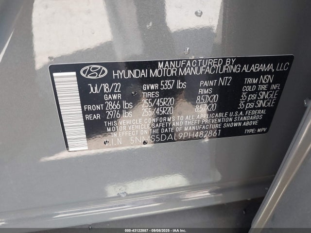 2023 HYUNDAI SANTA FE 5NMS5DAL9PH482861 Photo 8