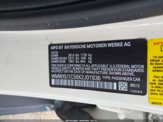 2019 MINI HARDTOP WMWXU1C56K2J01936 Photo 8