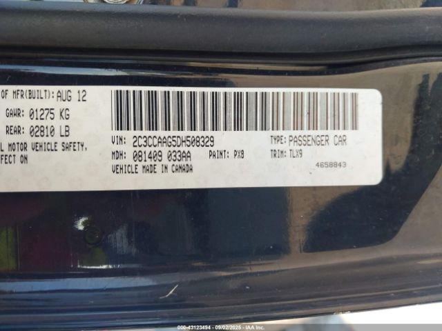 2013 CHRYSLER 300 2C3CCAAG5DH508329 Photo 8