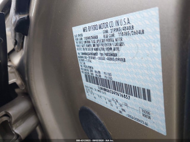 2004 LINCOLN LS 1LNHM86S34Y616857 Photo 8