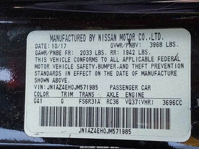 2018 NISSAN 370Z JN1AZ4EH0JM571985 Photo 8