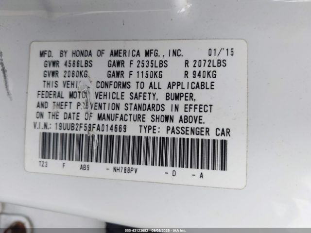 2015 ACURA TLX 19UUB2F59FA014669 Photo 8