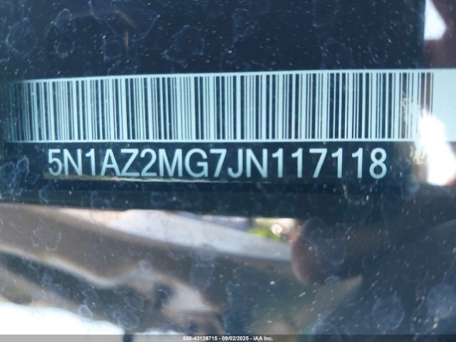 2018 NISSAN MURANO 5N1AZ2MG7JN117118 Photo 8