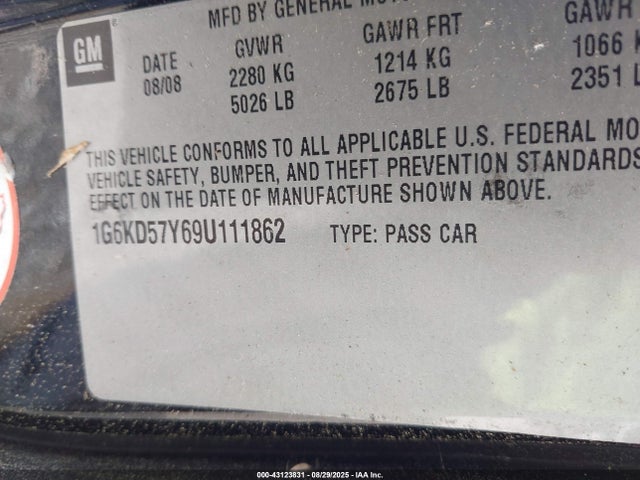 2009 CADILLAC DTS 1G6KD57Y69U111862 Photo 8