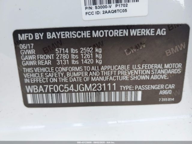 2018 BMW 750I WBA7F0C54JGM23111 Photo 8