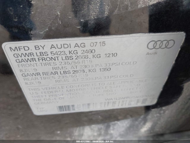 2016 AUDI Q5 WA1L2AFP8GA023073 Photo 8