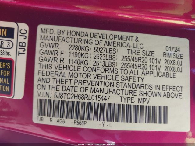 2024 ACURA RDX 5J8TC2H68RL015447 Photo 8