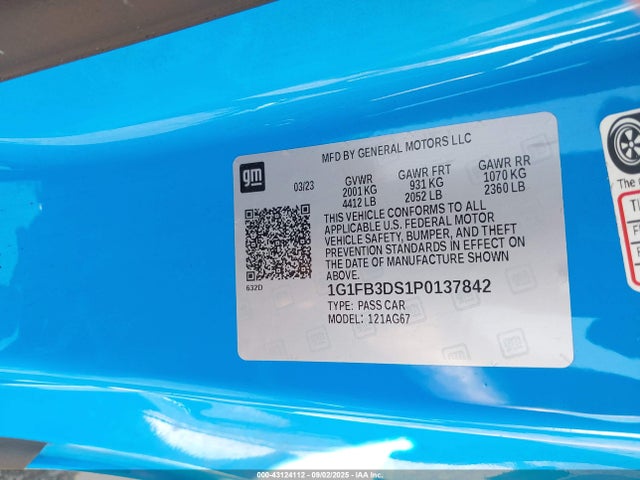 Chevrolet lgx 2023 1G1FB3DS1P0137842 Image 9
