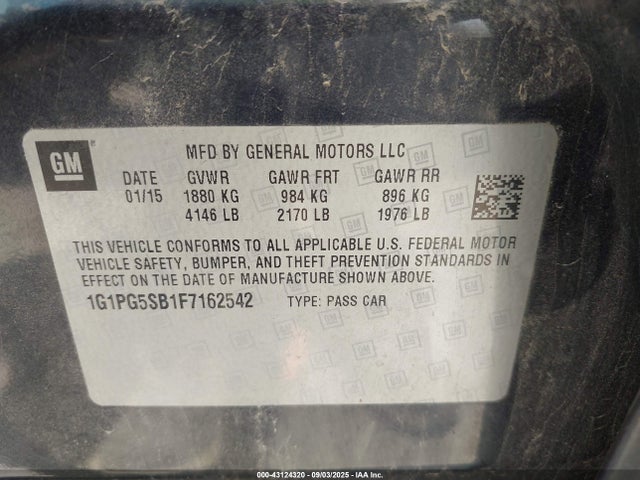 1G1PG5SB1F7162542 Chevrolet LUV