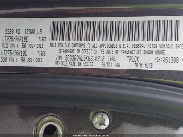 RAM 3500 2019 3C63R3HL5KG610212 Image 8