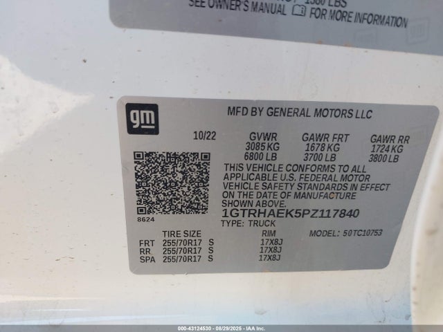 1GTRHAEK5PZ117840 GMC l3b