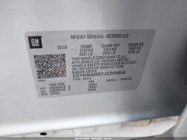 2018 CADILLAC XT5 1GYKNARS7JZ200854 Photo 8