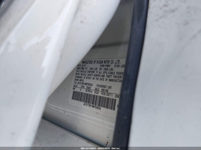 JN1EV7BR1MM755834 Infiniti 3.0l t