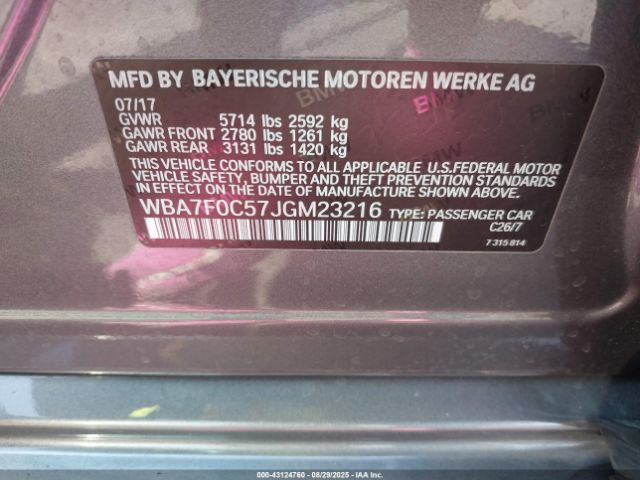 2018 BMW 750I WBA7F0C57JGM23216 Photo 8