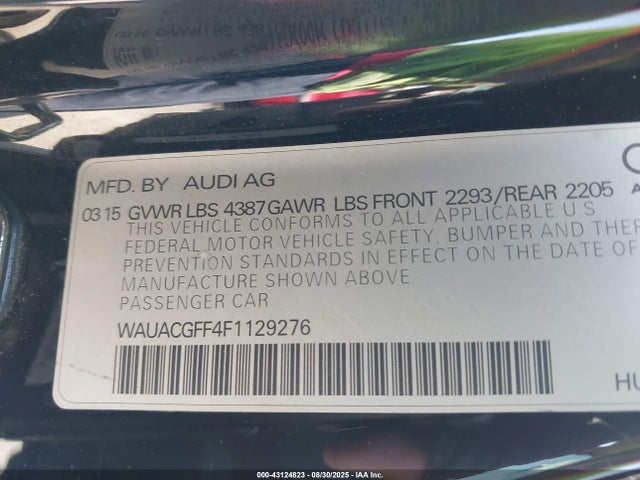 2015 AUDI A3 WAUACGFF4F1129276 Photo 8