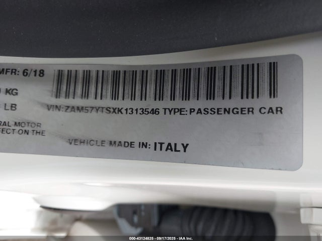 ZAM57YTSXK1313546 Maserati m156e
