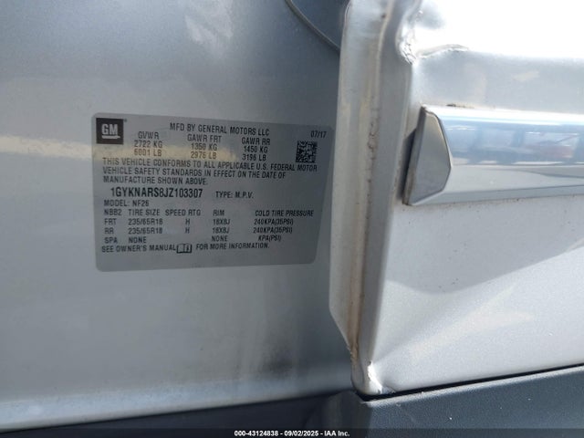 2018 CADILLAC XT5 1GYKNARS8JZ103307 Photo 8