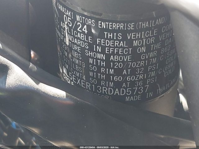 2024 KAWASAKI EX650 ML5EXER13RDAD5737 Photo 9